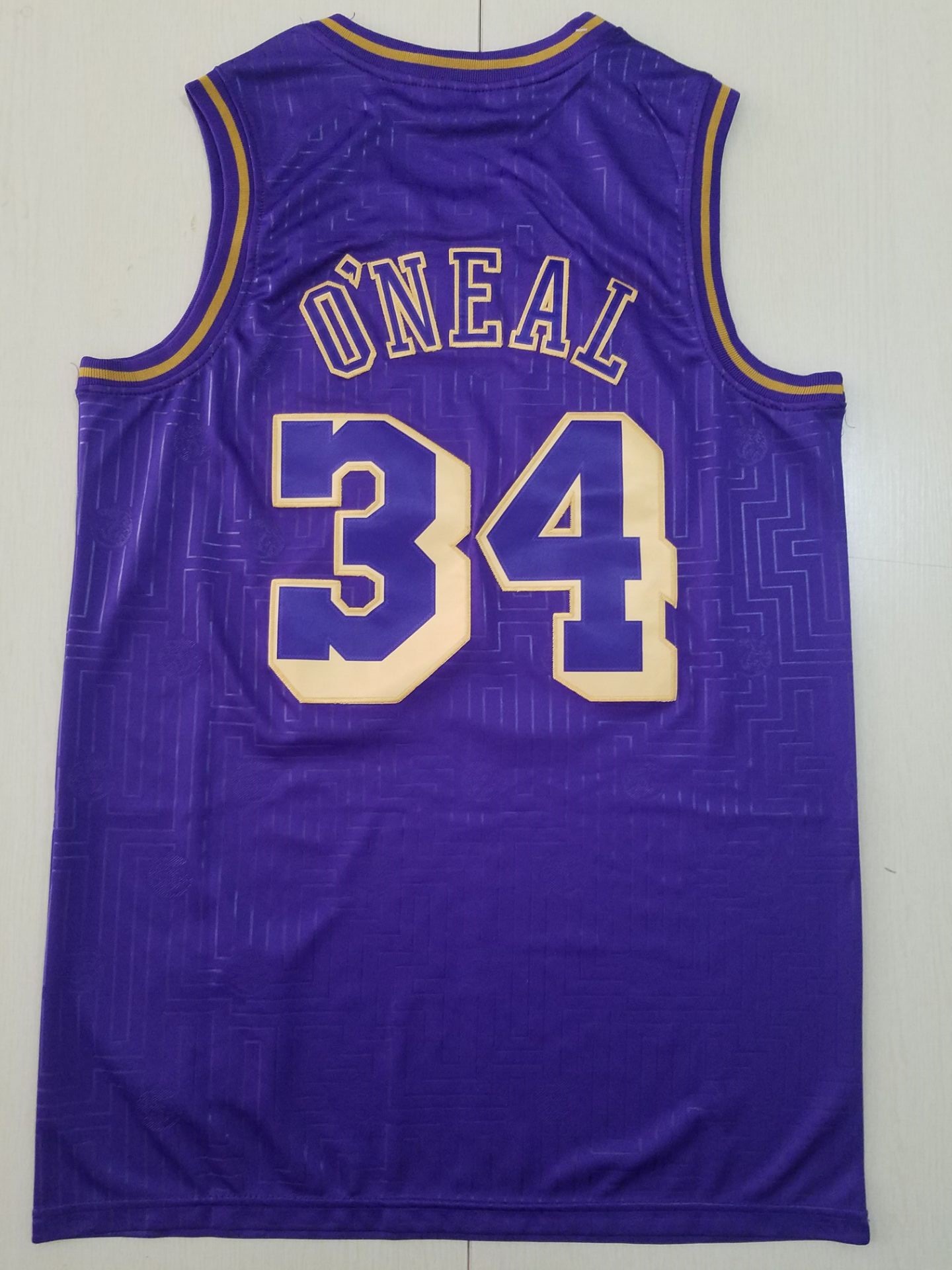 2020 Men Los Angeles Lakers #34 Oneal blue NBA Jerseys